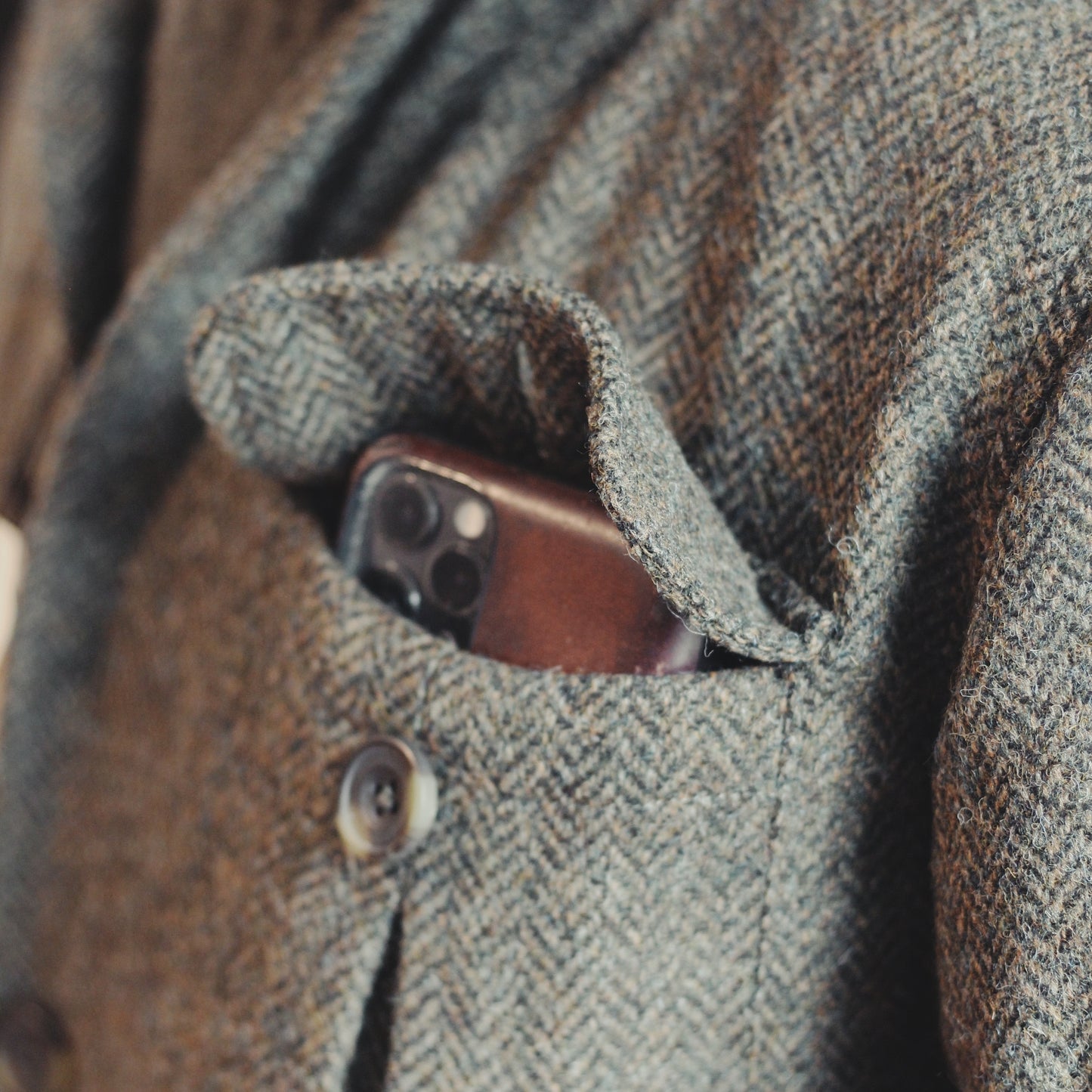 Beauly Mens Tweed Shacket, green