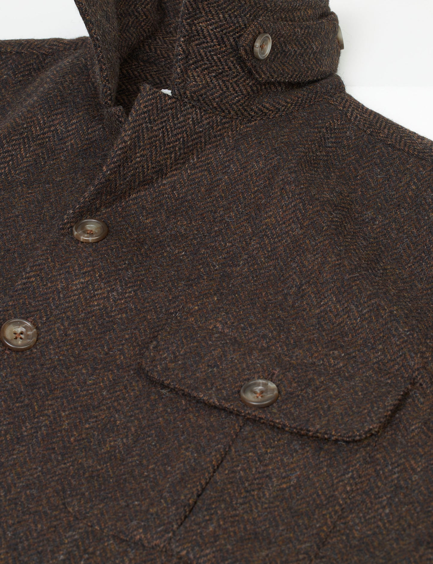 Beauly Mens Tweed Shacket, brown