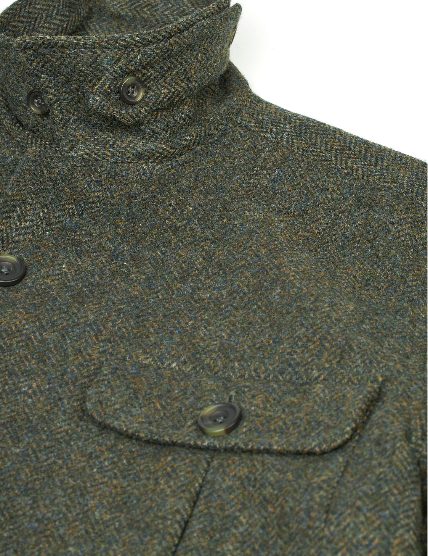 Beauly Mens Tweed Shacket, green