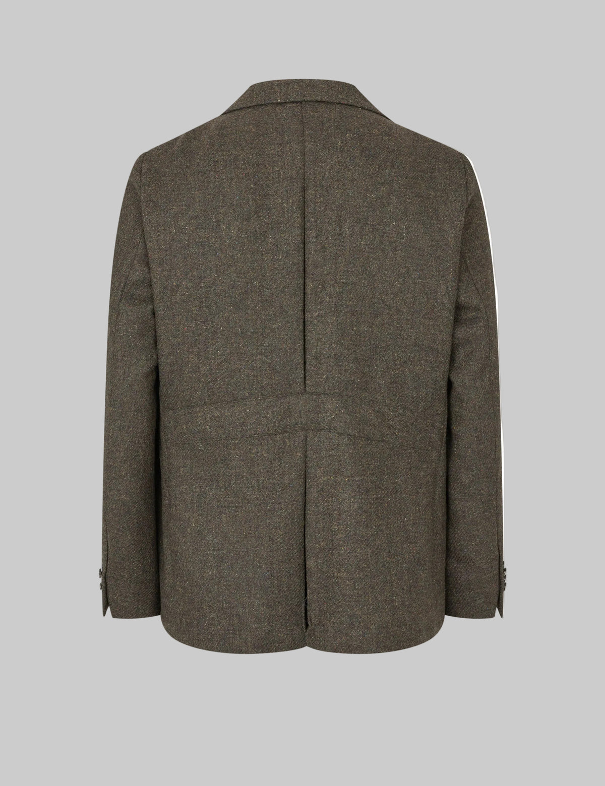 Henry Tweed Safari Blazer, dark green melange